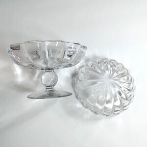 Crystal candy dishes set of 2